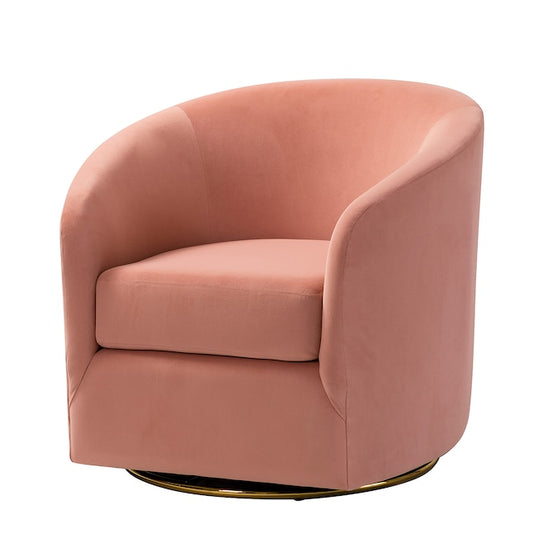 14 Karat Home Amarante Swivel Chair PINK